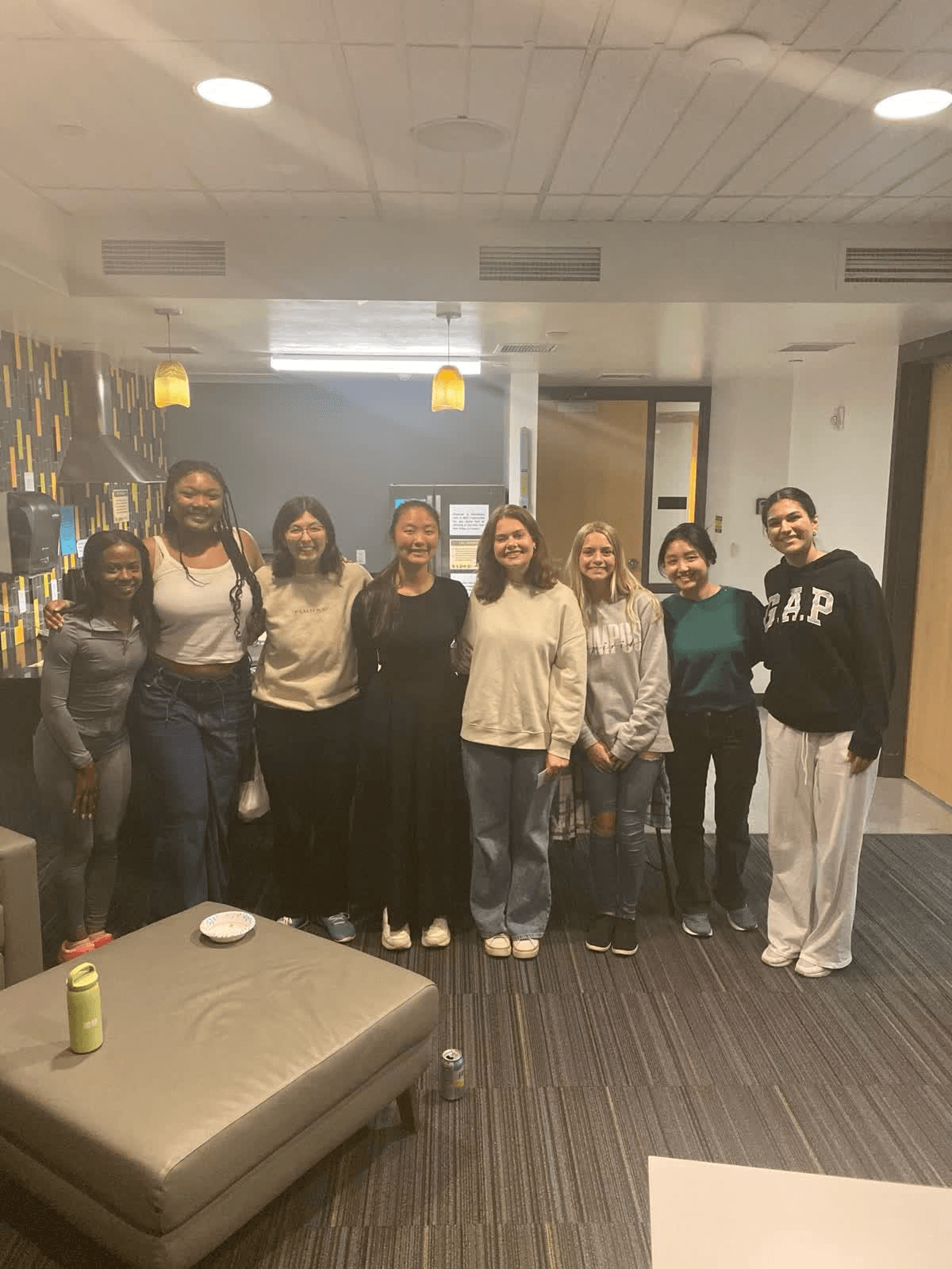Group of students smiling together